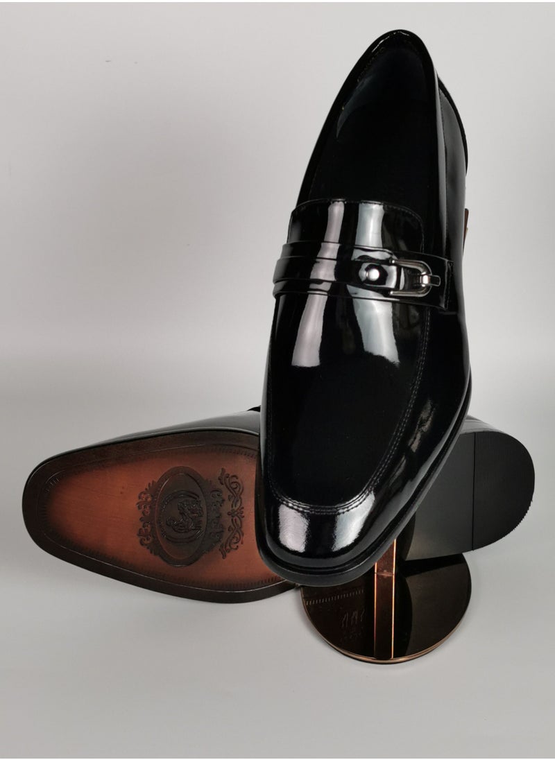 Levantino - Men's Shiny Tuxedo Shoes - Image 1