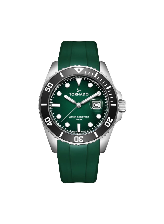 TORNADO Men's Silicone Analog Watch T22001-SSHH - 43.5x49mm mm - Image 1