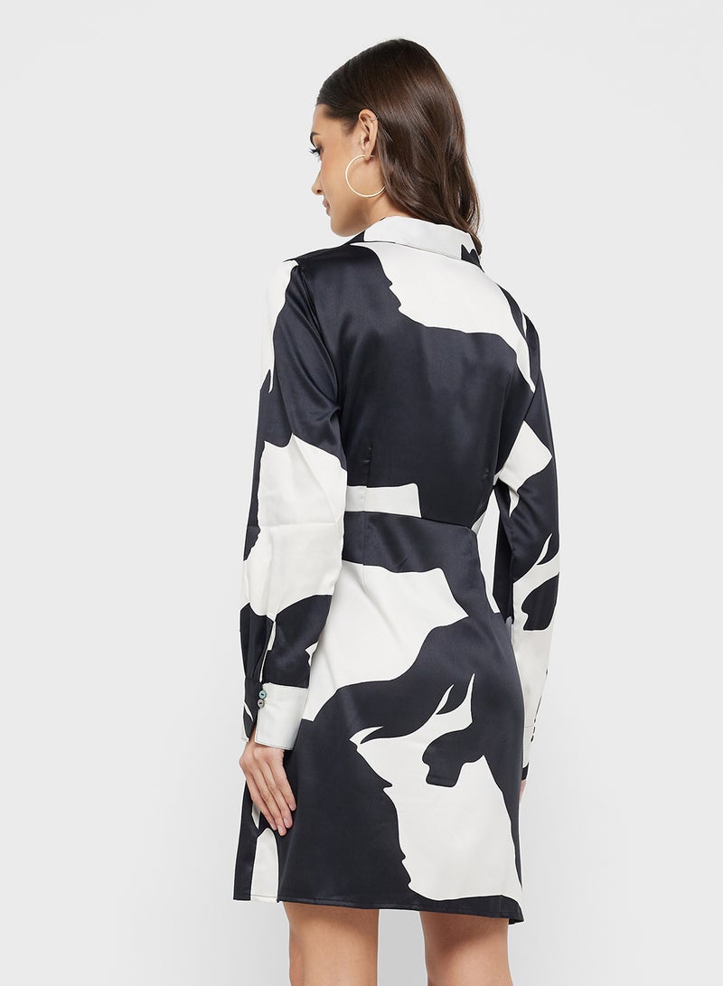 ONLY Abstract Print Dress  - Image 2