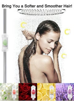 H201 Shower Head Filter - Vitamin C Shower Infuser , Hard Water Softener, Chlorine & Fluoride Shower Filter, Water Purifying Filtered Shower Head with Beads, Helps Dry Skin & Hair Loss (Pine Forest)  - Image 5