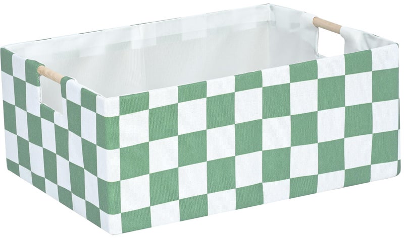 FUULOXE Storage Bin for Shelves Rectangle Closet Baskets Foldable Box with Handles Gray Storage Bins Storage Boxes for Home Office Car Dormroom - Image 2