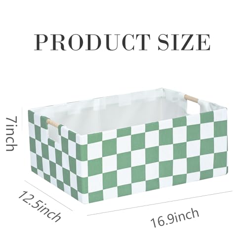 FUULOXE Storage Bin for Shelves Rectangle Closet Baskets Foldable Box with Handles Gray Storage Bins Storage Boxes for Home Office Car Dormroom - Image 3