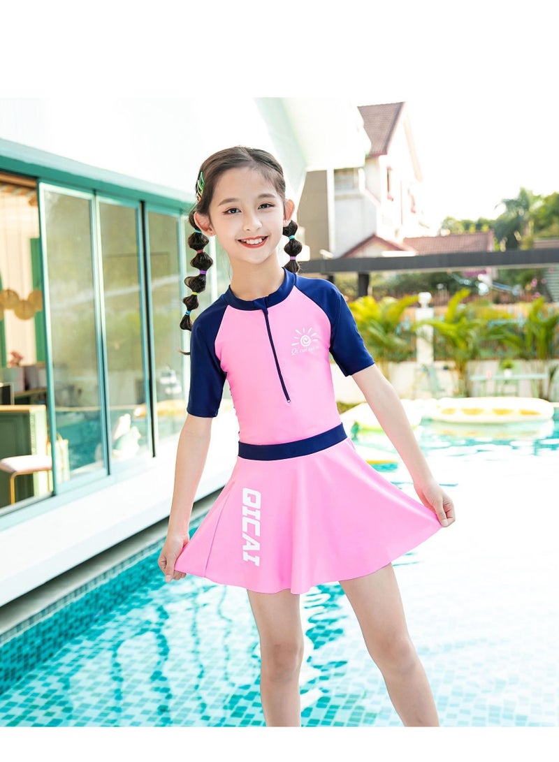 Generic Swimsuits for Girls with Skirt, Swimsuit for Water Sport  - Image 3