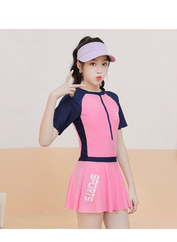 Generic Swimsuits for Girls with Skirt, Swimsuit for Water Sport  - Image 4
