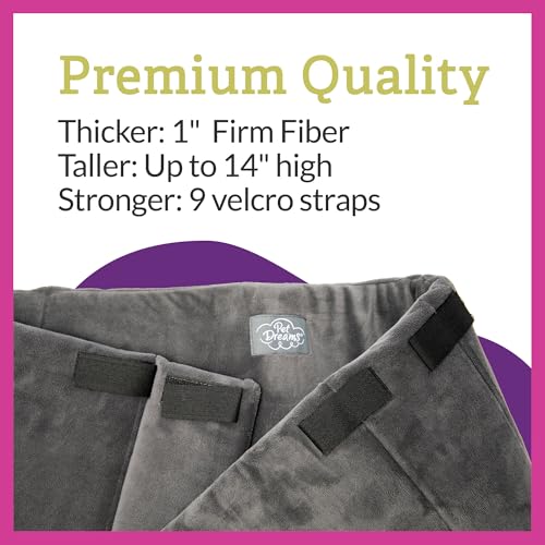 Pet Dreams Dog Crate Bumper - Comfy Liner & Dog Tail Protector for Inside Crate, Fits iCrate Cages 18, 24, 30, 36, 42, 48 Inches (Khaki, Medium, 30") - Image 4