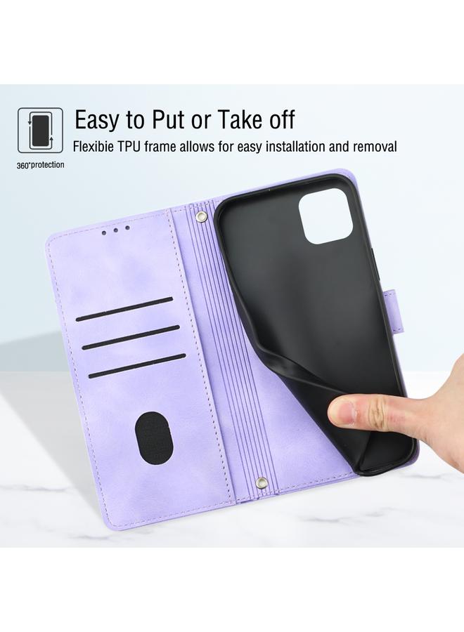 S-TOP Case For Realme C11 Skin-feel Embossed Leather Phone Case - Image 3