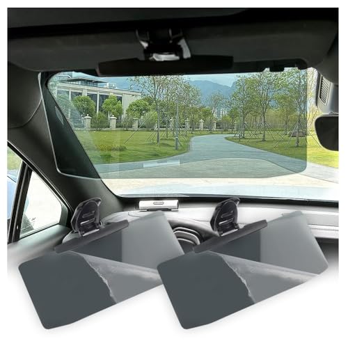 Aokdom 2Pcs HD Visor Sunshade Extender for Car,72.5% Strong-Light Blocking Rate - Anti-Glare Car Visor Protect from Sun Glare, Snow Blindness and UV Rays (2Pcs) - Image 1