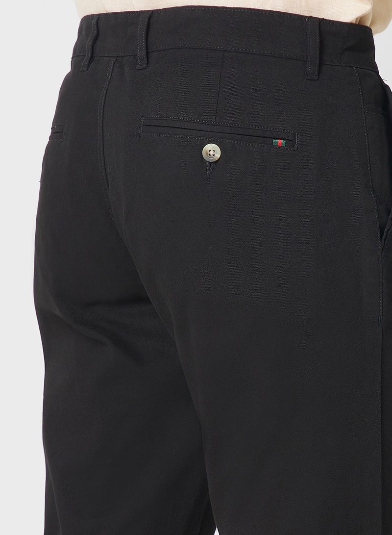 Thomas Scott Men Black Solid Joggers Trousers  - Image 5