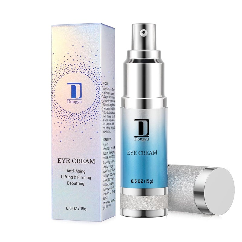 Dongyu Caffeine Eye Cream For Wrinkles Eye Cream Anti Aging For Dark Circles Puffiness Daily Skincare Women Men 15g