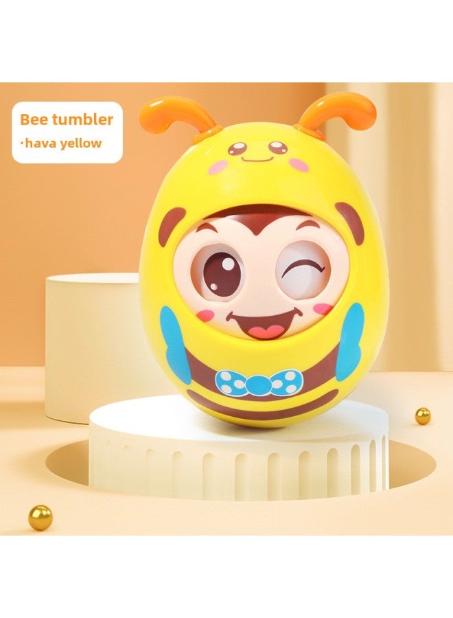 Tumbler Baby Toy Baby Puzzle Early Education 3-6-9 Months Children Over 0 Children 1 Year Old To 7-8 Girls-Color:Hawa Yellow Bee Tumbler - Image 1