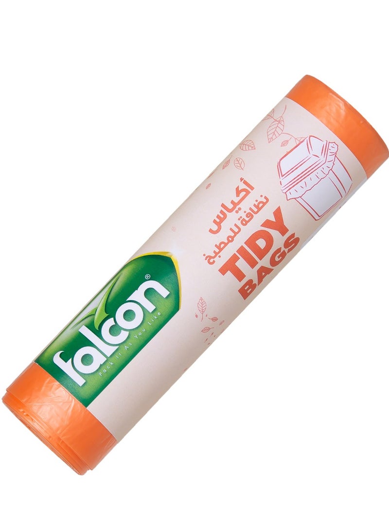Falcon Tidy Bags Orange Colour 34 Liter 15 Bags - Image 1