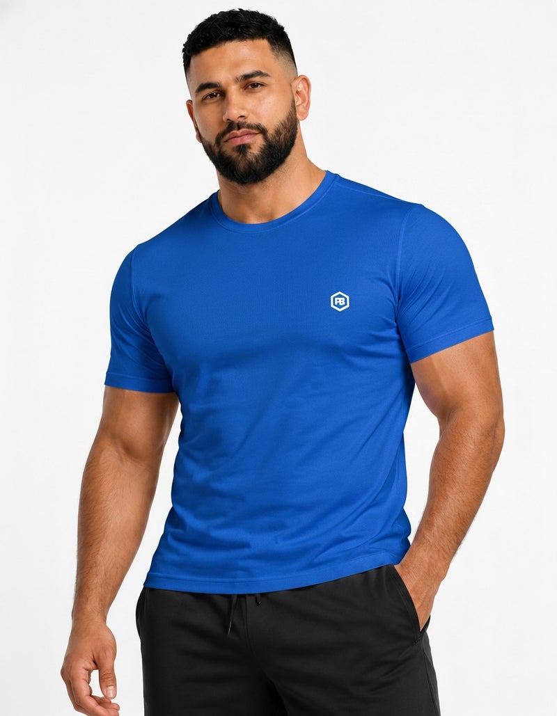 بريما إيس رجالي T-Shirt عشاق الجيم Royal Blue - Image 1