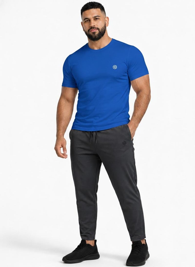 بريما إيس رجالي T-Shirt عشاق الجيم Royal Blue - Image 4