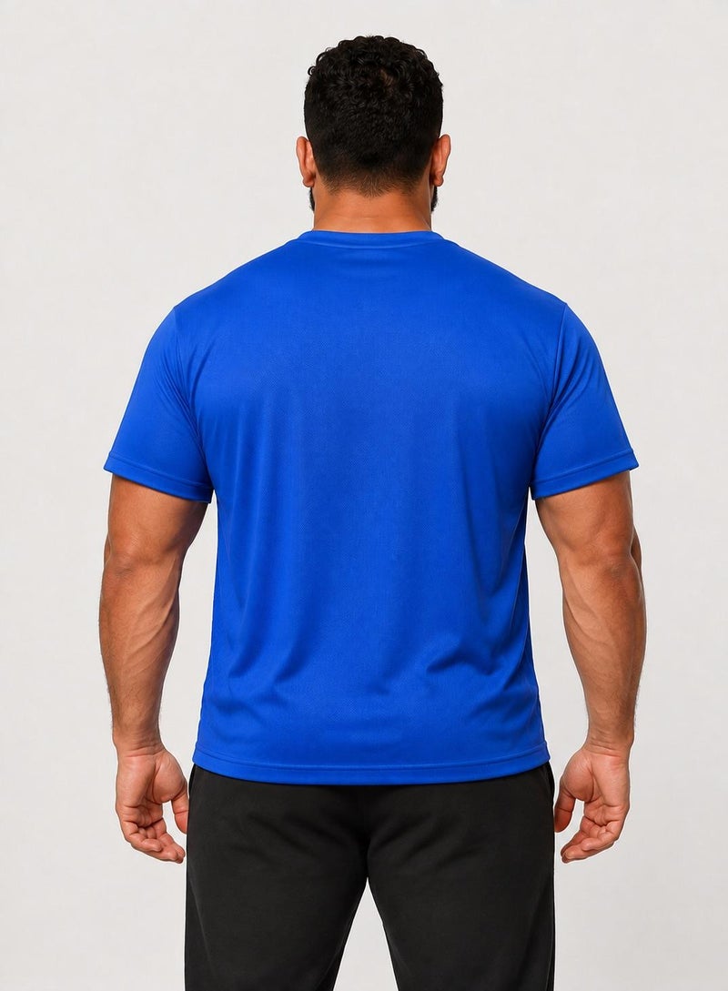 بريما إيس رجالي T-Shirt عشاق الجيم Royal Blue - Image 3