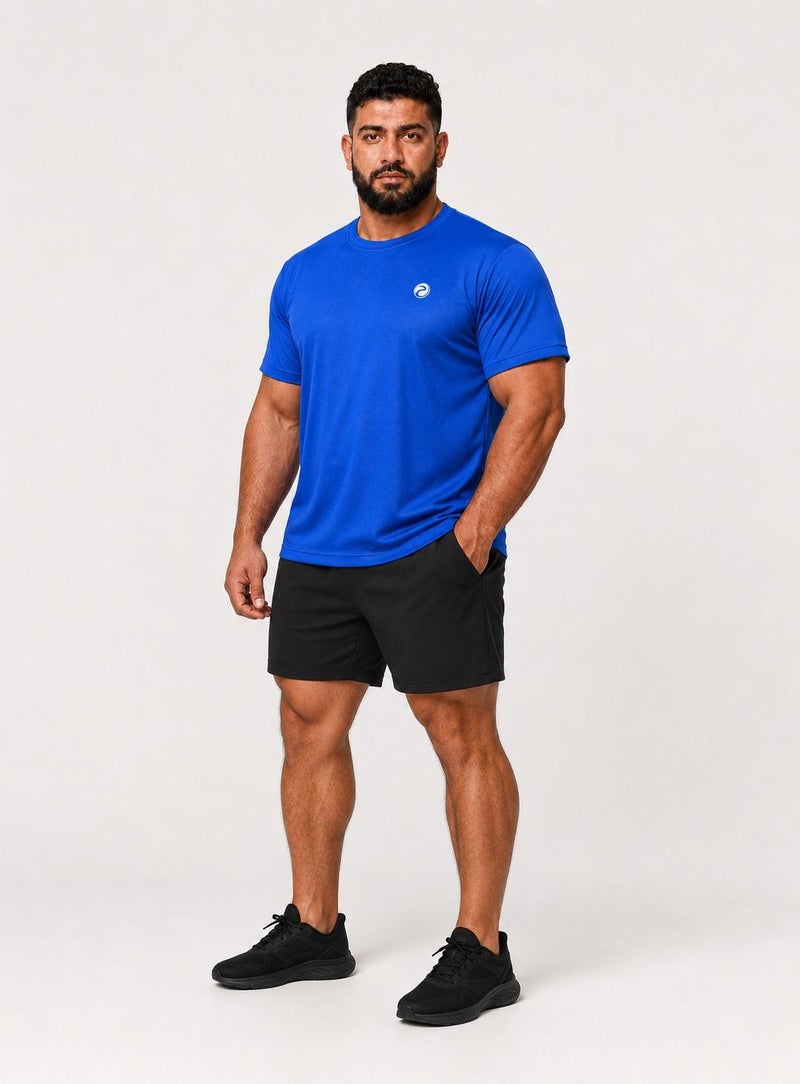 بريما إيس رجالي T-Shirt عشاق الجيم Royal Blue - Image 4