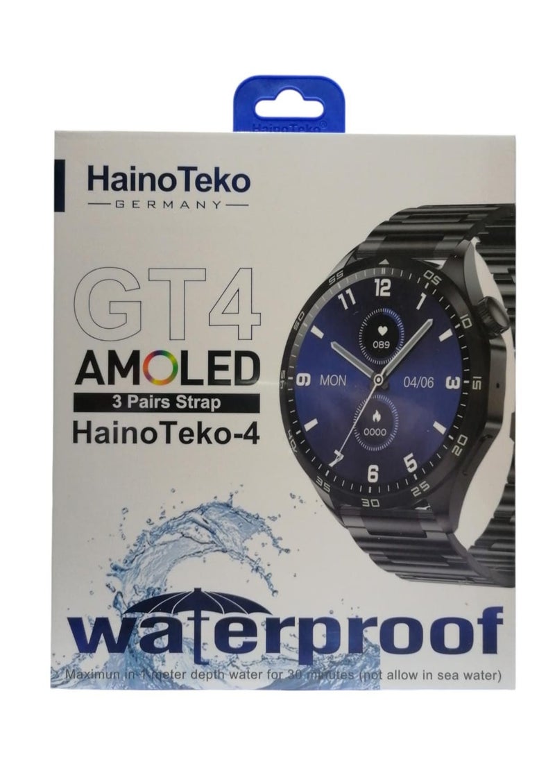 Haino Teko Haino Teko GT4 Amoled 3Pairs Strap Water Proof - Image 1