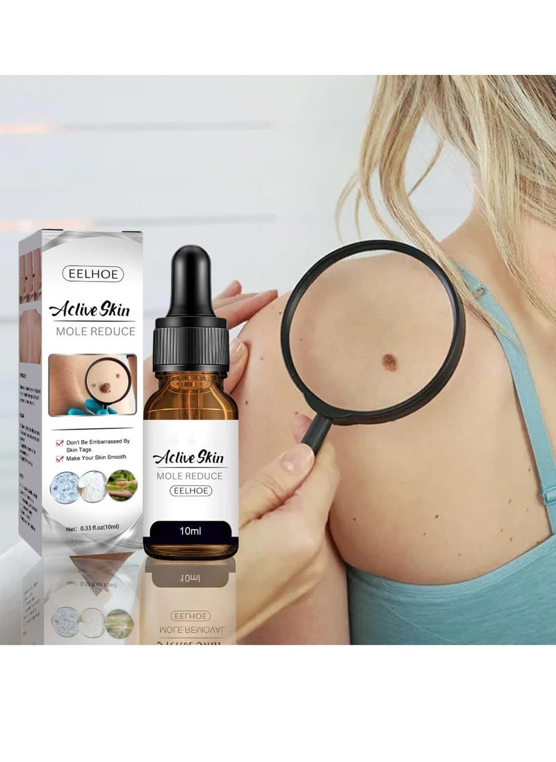 EELHOE Active Skin Mole Reduce Skin Tag Serum for Face and Body Soften Warts and Skin Tags Remover Liquid with Tea Tree Leaf Oil Skin Tag Removal Serum for Women and Men 10ml  - Image 5