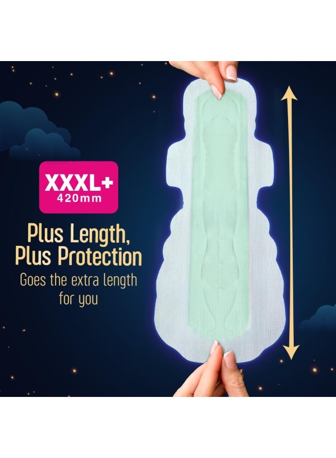 Sofy Women Anti Bacteria XXXL+ Sanitary Pads |Night Protection|Wider Hip Guard| Deep Absorption | Herbal Sheild | Hygiene & Herbs | XXXL+, Pack Of 15 - Image 3