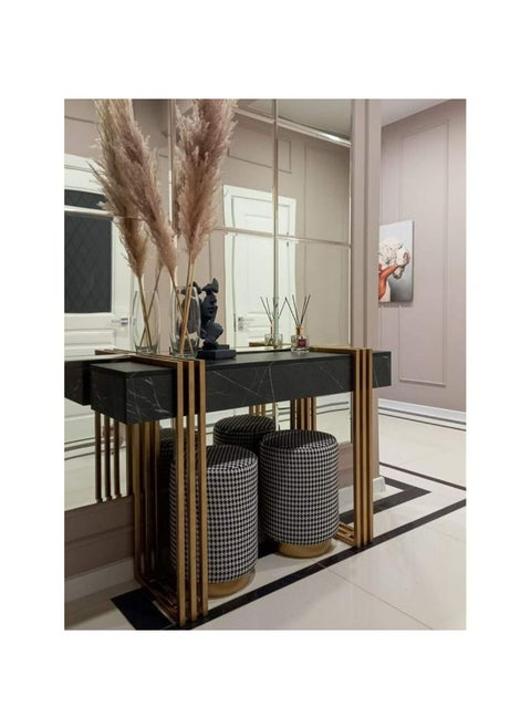 طاولة مدخل 90×35×130 سم - أسود