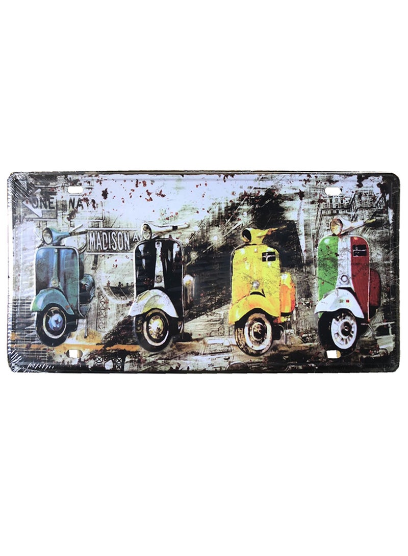 LINGWEI Metal Tin Signs car Plate Cafe Home Decor Retro Poster Vintage Wall - Image 2