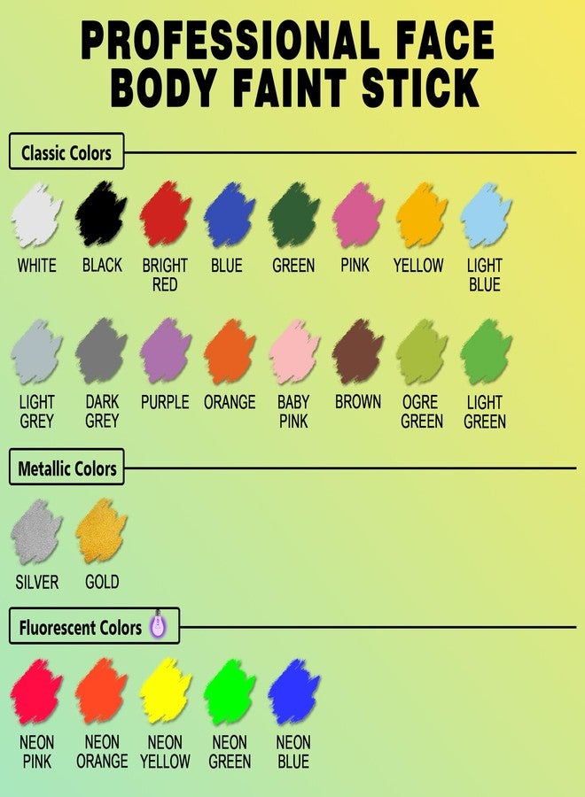 CCBeauty Blue Face Body Paint Stick, Cream Dark Blue Baseball Eye Black Sticks for Sports, Grease Foundation Makeup, Face Painting Kit for Halloween Avatar Mystique Smurf Cosplay Costume Parties - Image 4