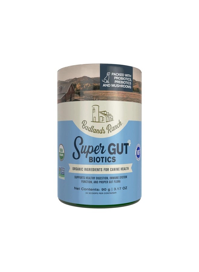 Badlands Ranch - Super Gut Biotics Canine Digestive Supplement,Probiotics, Prebiotics, Supports Healthy Digestion, Immune System Function and Gut Flora by Katherine Heigl (30 Scoops) - Image 1