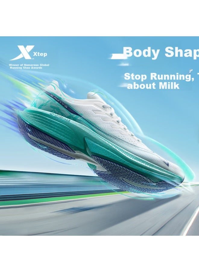 Xtep "breakthrough" One-piece Molded 3.0 Men's Running Shoes Sports Shoes Mesh Breathable Lightweight Shock Absorbing Fitness Shoes - Image 1