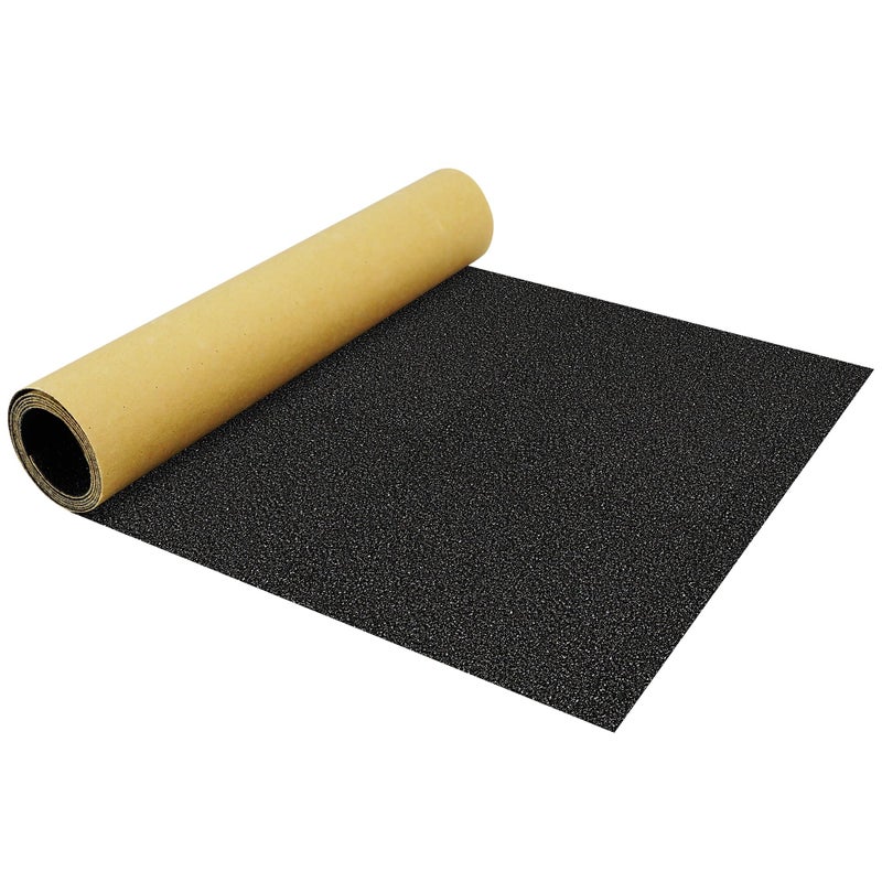 Zeato Grip Tape 33x9â€™â€™ Non Slip Silicone-Carbide Bubble Free Application Easy to Cut and Trim High Strength Sandpaper for Skateboards Scooters - Black - Image 1