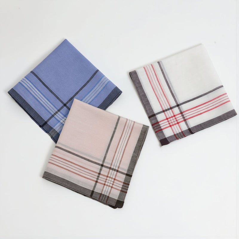 Multi Purpose Plaid Handkerchiefs 35cm For Wiping Sweat Glasses Screen Unisex - Image 2