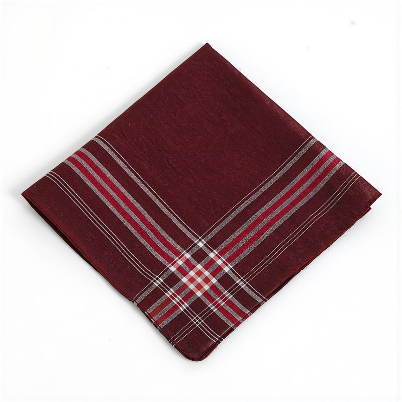 Multi Purpose Plaid Handkerchiefs 35cm For Wiping Sweat Glasses Screen Unisex - Image 5