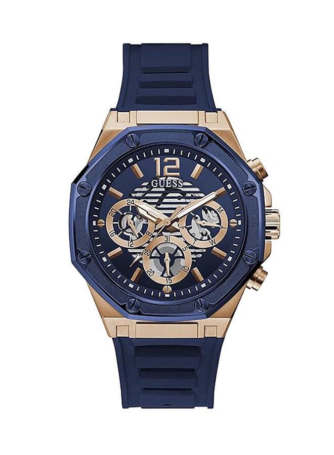 GUESS Chronograph Blue Dial Unisex-Adult Watch-GW0263G2 - Image 1