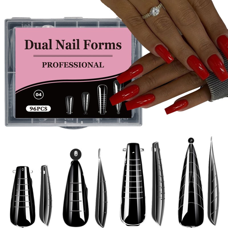 Nail nail model extension adhesive nail plate with scale nail model  Transparent - Image 1
