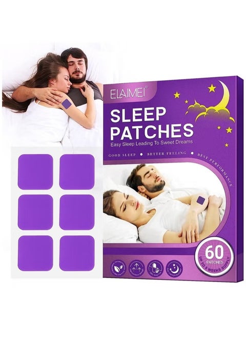 Sleep Patches Sleep Patches for Adults, Natural Sleep Aid Patches for Restful Sleep - Wake up Refreshed and Rejuvenated - Cruelty Free Sleep Alternative 60 Patches, Sleeping Patch for Men and Women.