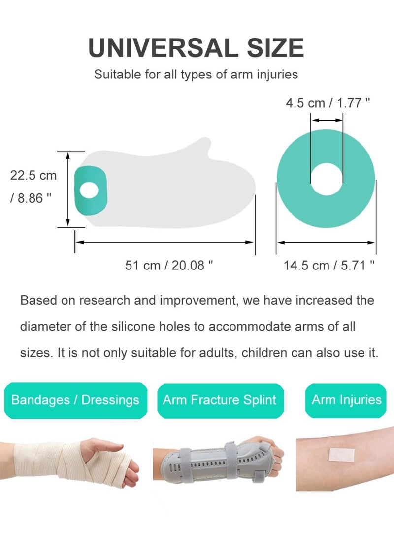 Cast Cover for Shower Arm, Cast Protector Arm Waterproof Cast Cover, Soft Comfortable Plaster Cast Waterproof Cover for Bandages, Dressings, Wound Care Supplies, etc. - Image 5
