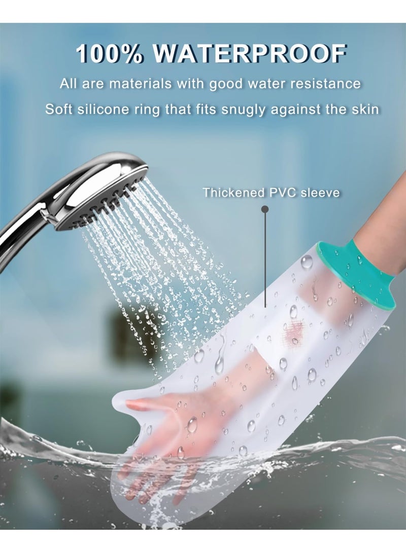 Cast Cover for Shower Arm, Cast Protector Arm Waterproof Cast Cover, Soft Comfortable Plaster Cast Waterproof Cover for Bandages, Dressings, Wound Care Supplies, etc. - Image 2