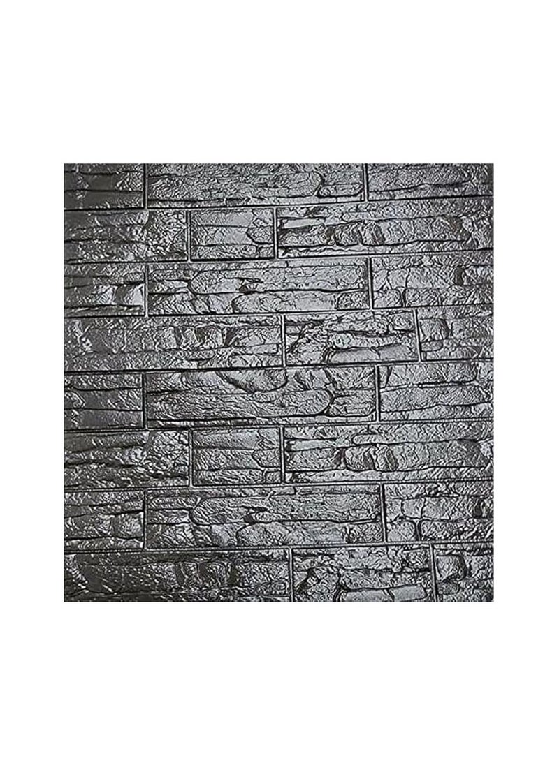 Spaceshoop Pack of 10 70x75cm Foam 3D Wall Sticker Home Decor Wallpaper Sticker 8mm  - Image 1