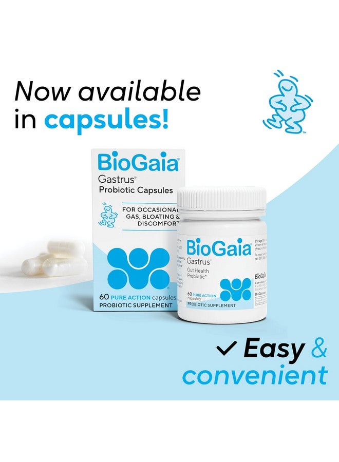 BioGaia BioGaia Gastrus Gut Health | Probiotic Capsules | Eases Abdominal Discomfort, Gas & Bloating | Promotes Regularity & a Healthy Gut | Supports a Balanced Microbiome | Backed by 30 Years of Research - Image 2