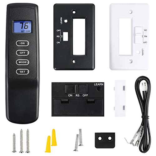 Casmer Improved Fireplace Remote Control Kit for Millivolt Valve,Fit skytech durablow Napoleon Empire Rasmussen Superior ect Fireplace Stoves,Backlit LCD Screen,Temper Regulation,Safety Protection,3 YR WATY - Image 1