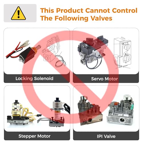 Casmer Improved Fireplace Remote Control Kit for Millivolt Valve,Fit skytech durablow Napoleon Empire Rasmussen Superior ect Fireplace Stoves,Backlit LCD Screen,Temper Regulation,Safety Protection,3 YR WATY - Image 3
