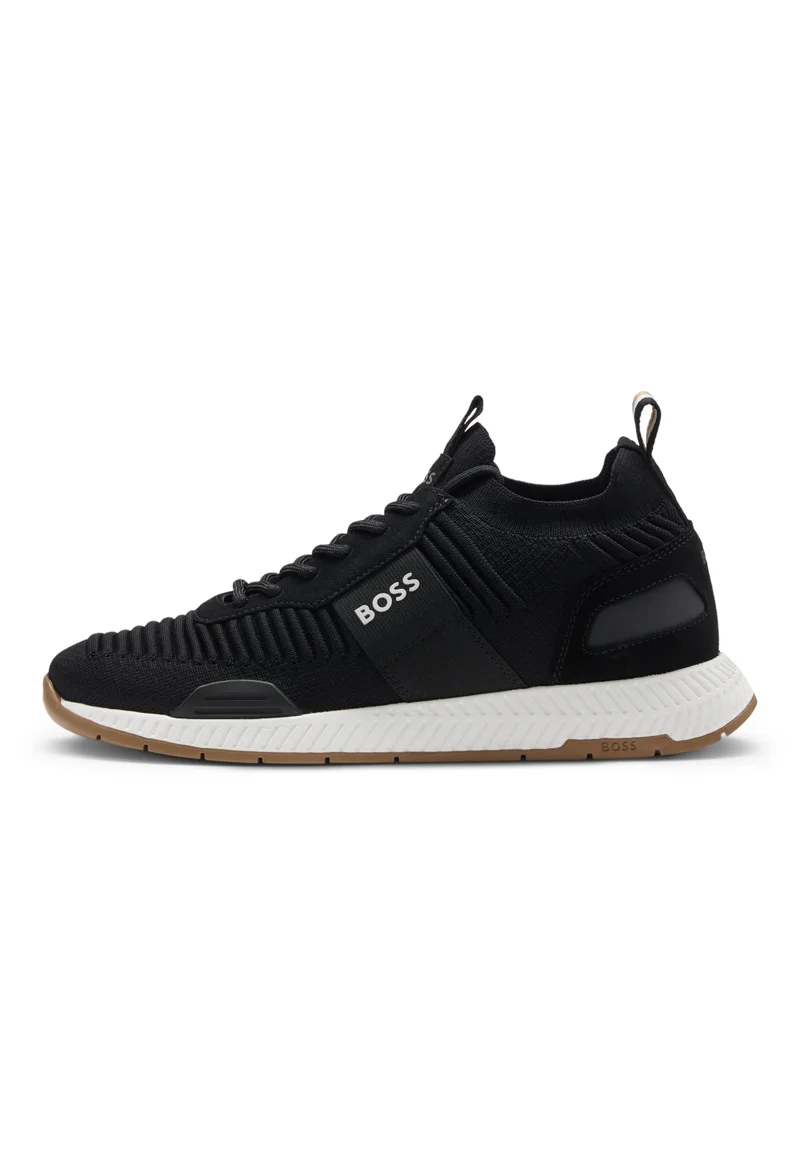BOSS black Sneakers with knitted uppers and suede trims for Men | Best Price UAE
