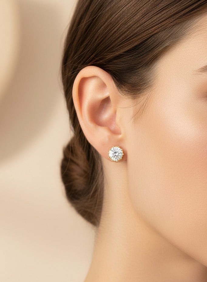 Liu Jo Gold Crystal Studs - LJ2584 - Image 2