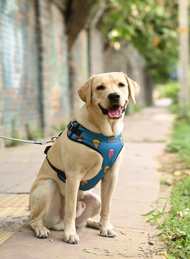 Mutt of Course سرج كلاب من Mutt of Course Pupsicicles | محيط الرقبة - 16 بوصة (متوسط) | مناسب للكلاب متوسطة الحجم مثل البيغل والكلاب الهندية وغيرها، أزرق - Image 1