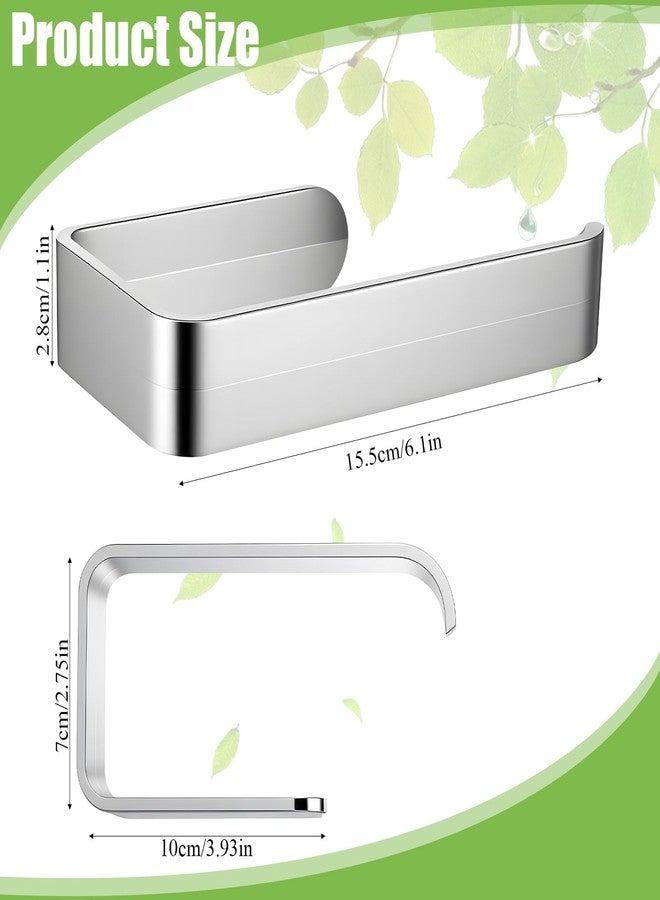 Eldraqth Hand Towel Holder, Self Adhesive Rustproof Towel Racks for Bathroom Wall Mounted Metal Plating U-Shape Kitchen Towels Holder Stick on Wall for Cabinet Shower Hotel (6 Inch, Polished Silver) - Image 2