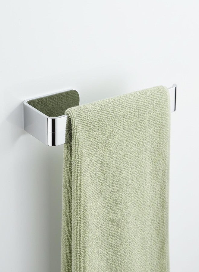 Eldraqth Hand Towel Holder, Self Adhesive Rustproof Towel Racks for Bathroom Wall Mounted Metal Plating U-Shape Kitchen Towels Holder Stick on Wall for Cabinet Shower Hotel (6 Inch, Polished Silver) - Image 1