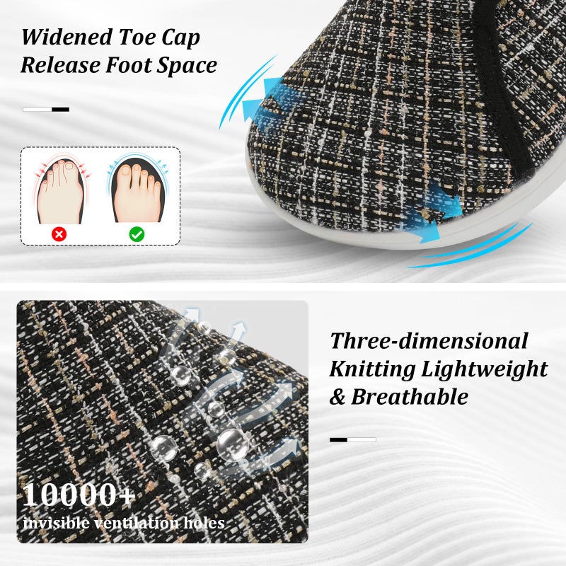 Scurtain Womens Casual Walking Shoes Non Slip Minimalist Wide Width Fashion Sneakers Silver Glitter Sequin Shoe Wedding Party Bride Flat Shoes Size 8.5 - Image 2