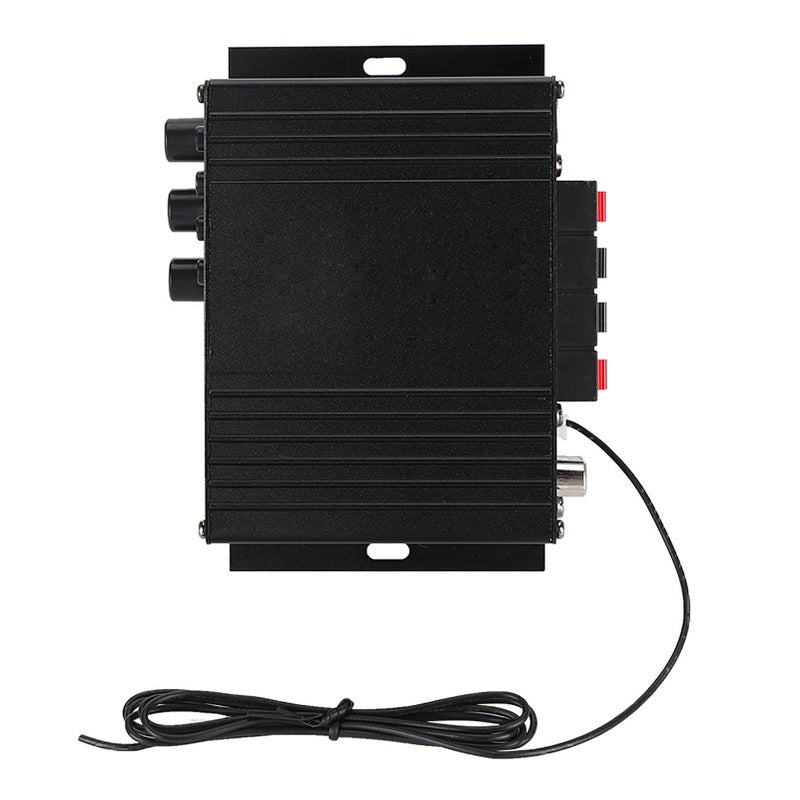 Household Aluminum Alloy HiFi Power Amplifier 12V with Remote Control Compatible for Various Digital Devices - Image 3