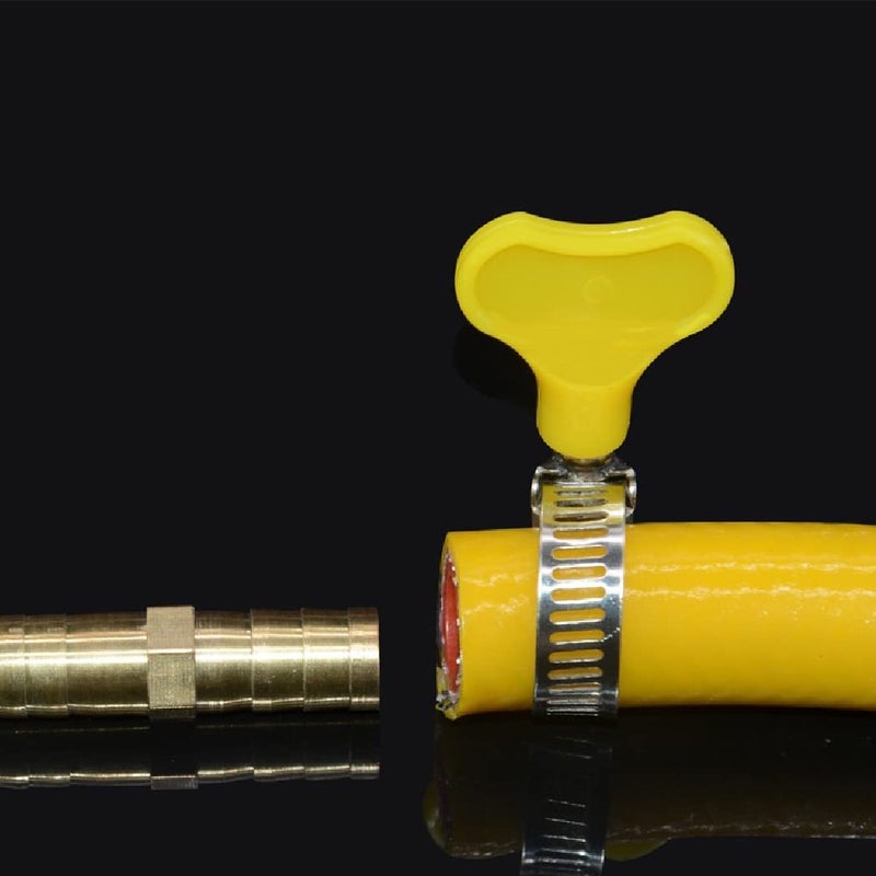 Hose Clamps 2 Inch Plastic Handle WYellow 6 Pcs  - Image 1