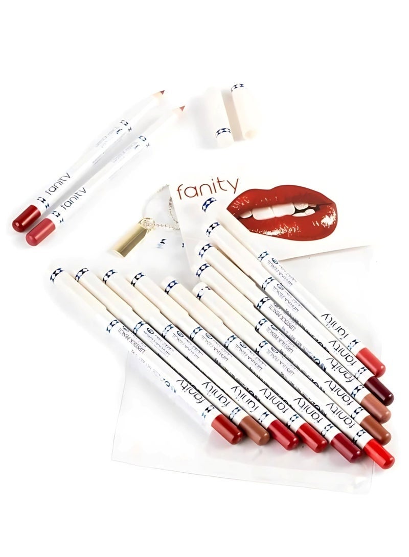 FANITY 12-Piece Lip Liner Set Multicolour - Image 2
