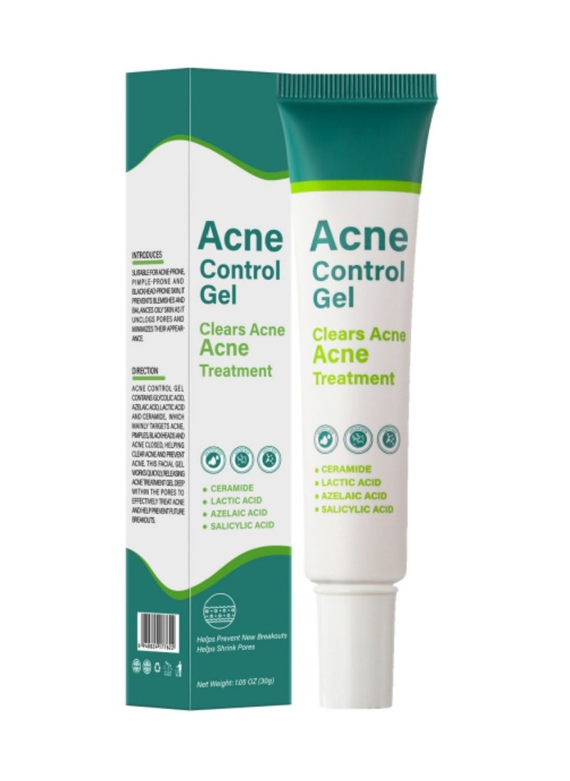 MOOYAM - Acne Treatment Cream,Acne Spot Treatment gel,Clear Acne Spot Treatment Gel,Pimple Cream for Acne Prone Skin Care,Acne Control Gel,Salicylic Acid Acne Treatment Gel,Clear Breakouts, 30g - Image 1