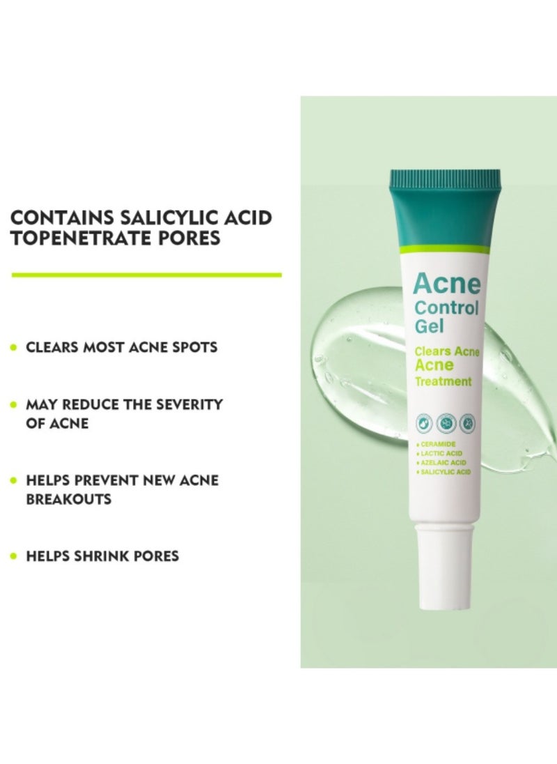 MOOYAM - Acne Treatment Cream,Acne Spot Treatment gel,Clear Acne Spot Treatment Gel,Pimple Cream for Acne Prone Skin Care,Acne Control Gel,Salicylic Acid Acne Treatment Gel,Clear Breakouts, 30g - Image 1
